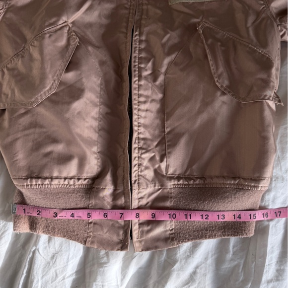 Vintage Pink/Tan/Bronze Bomber Jacket - Picture 5 of 7
